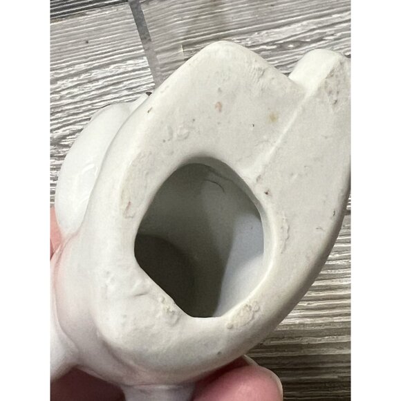 Small White Elephant Figurines Porcelain Ceramic Japan Lot of 3 Midcentury - Picture 4 of 16